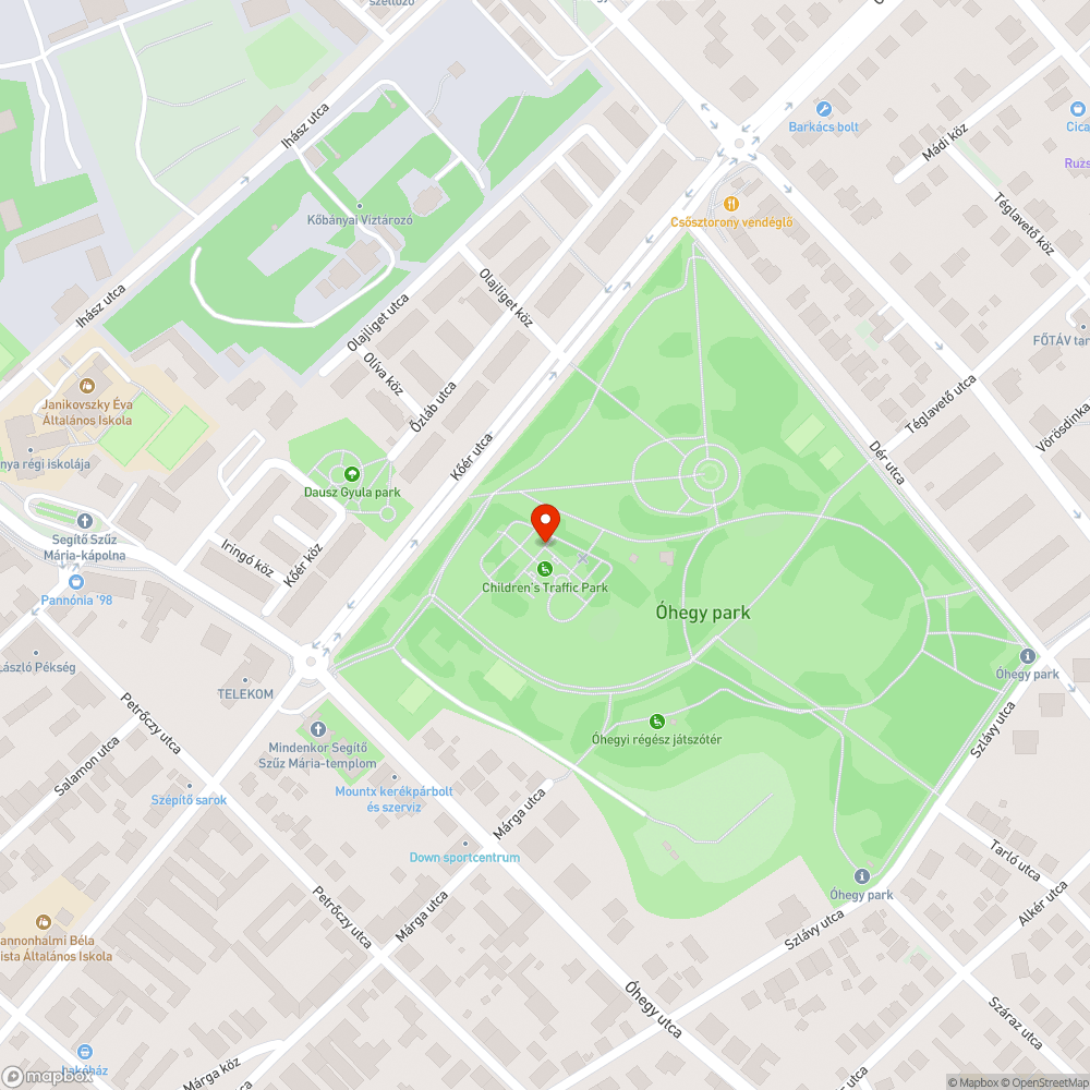 Köztéri világítás nem üzemel bejelentés helye