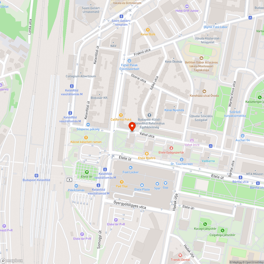 Rom a panel alatt bejelentés helye