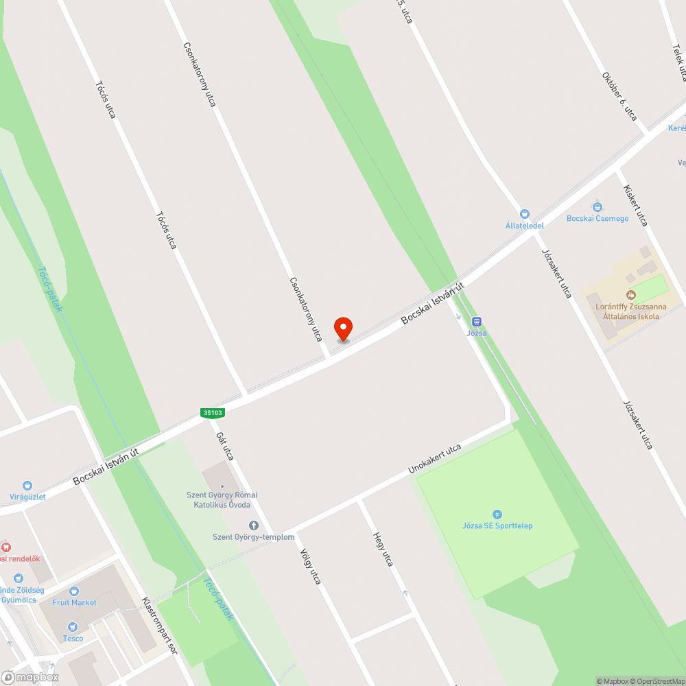 Lekopott festék a buszmegálló padról bejelentés helye