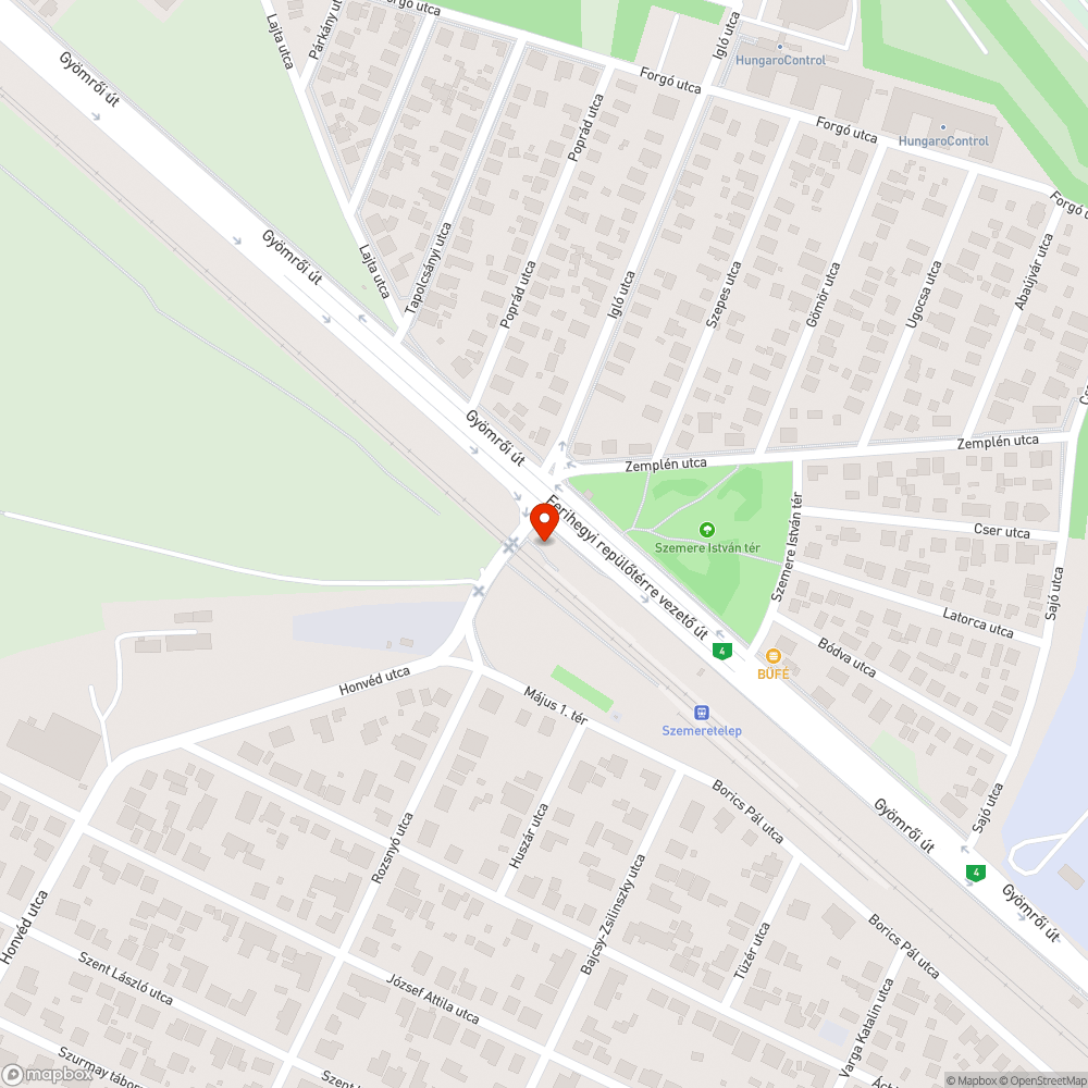 Sérült pad bejelentés helye