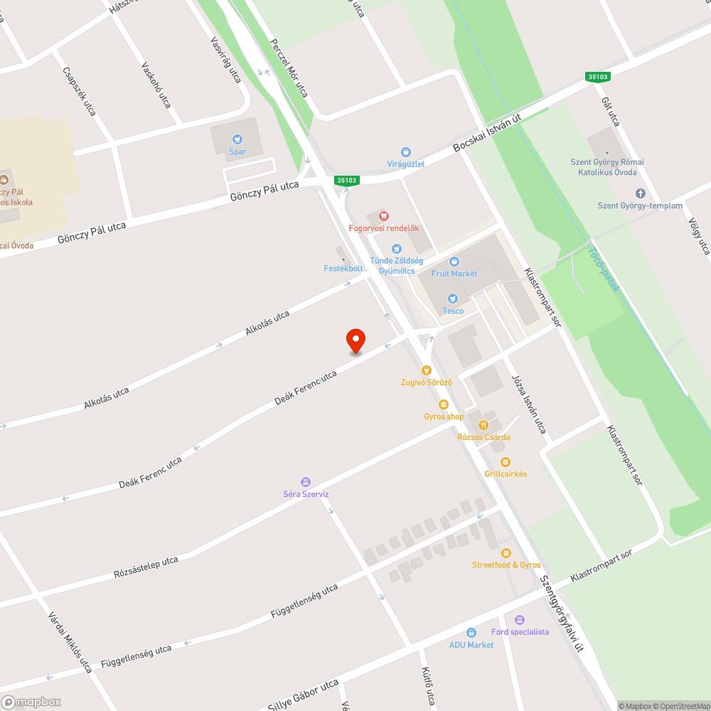 Rossz állapotú buszmegálló bejelentés helye