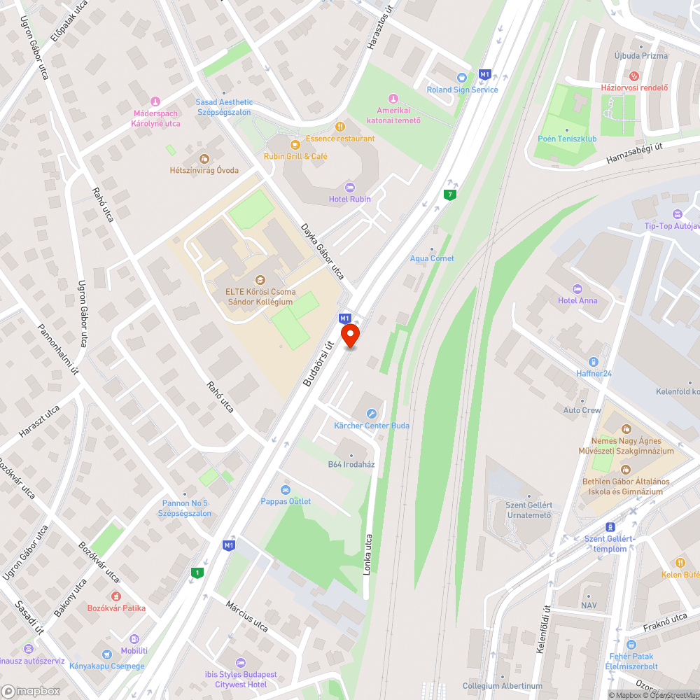 Dayka Gábor utca BKK buszmegálló takarítása bejelentés helye