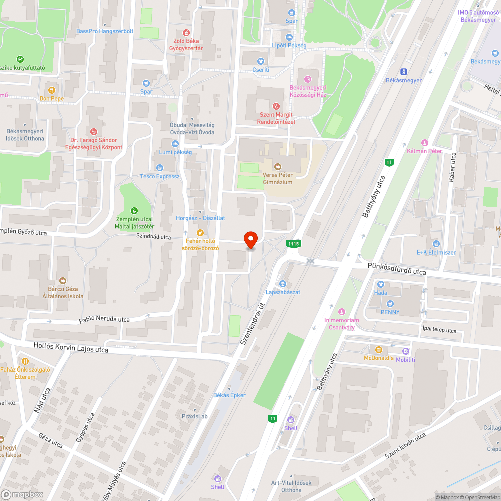 Kiégett lámpa bejelentés helye