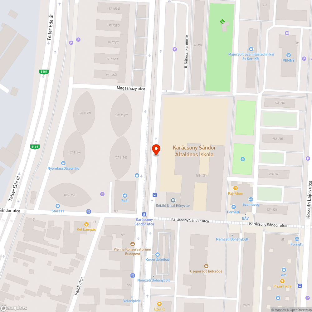 Eltört fa bejelentés helye