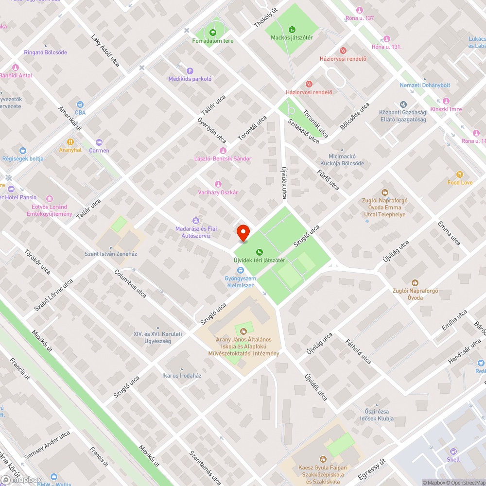 Hibás játszótéri kapu bejelentés helye