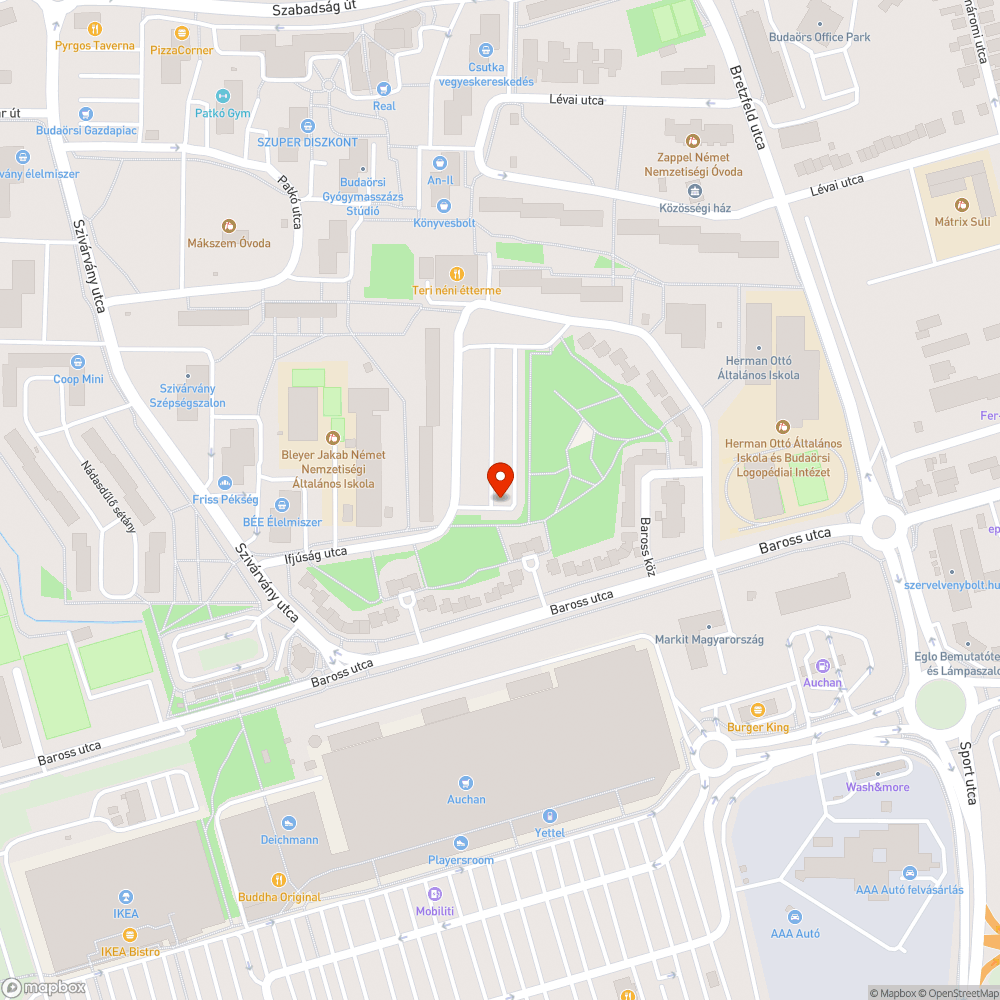 Elhagyott autó bejelentés helye