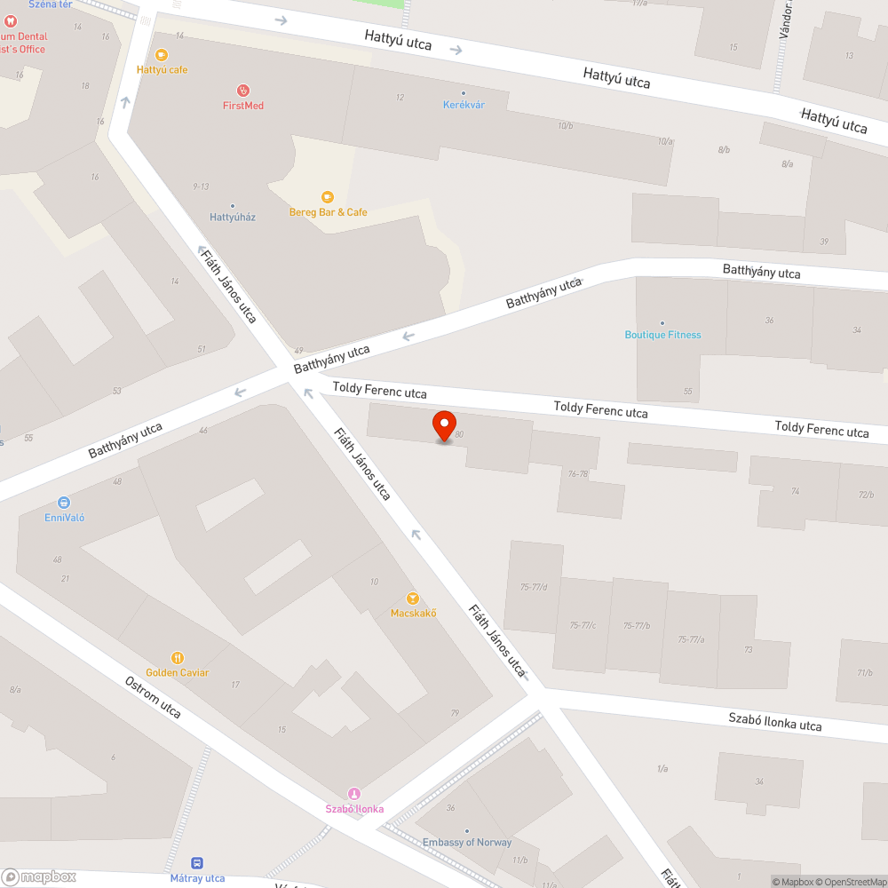 Hiányzó korlát bejelentés helye