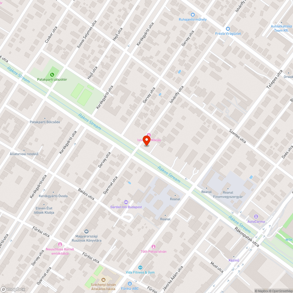 Elhagyatott autó bejelentés helye