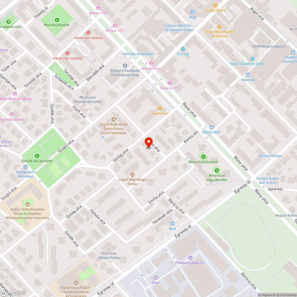 parkoló autókat, gyalogosokat veszélyeztető faág bejelentés helye