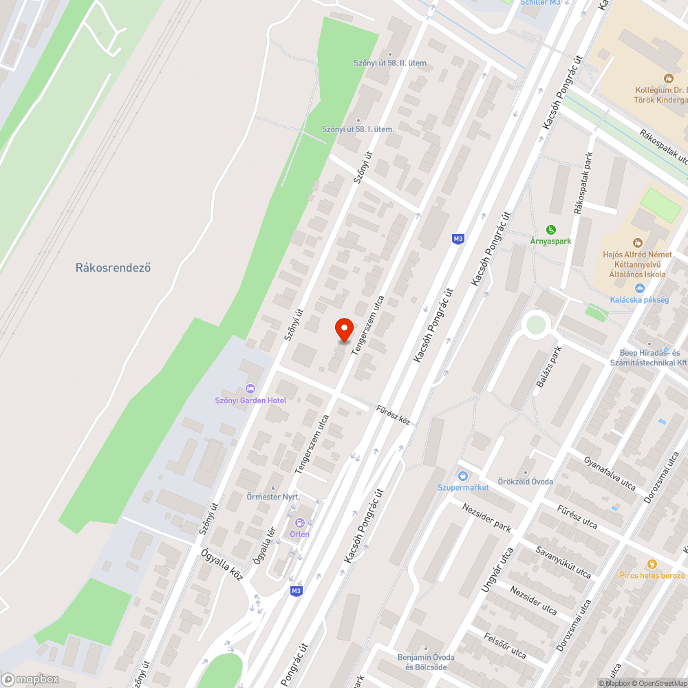 Kátyú bejelentés helye