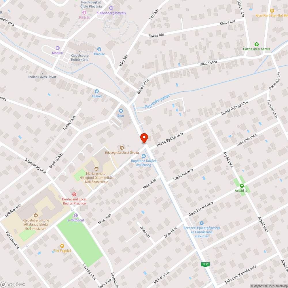 Építkezés miatt veszélyesen keskeny járda bejelentés helye