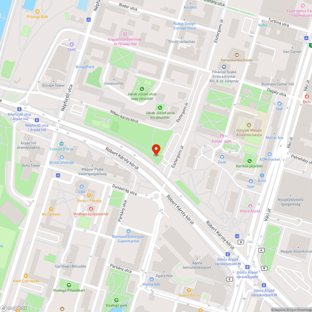 Kuka és szemét a fák között bejelentés helye