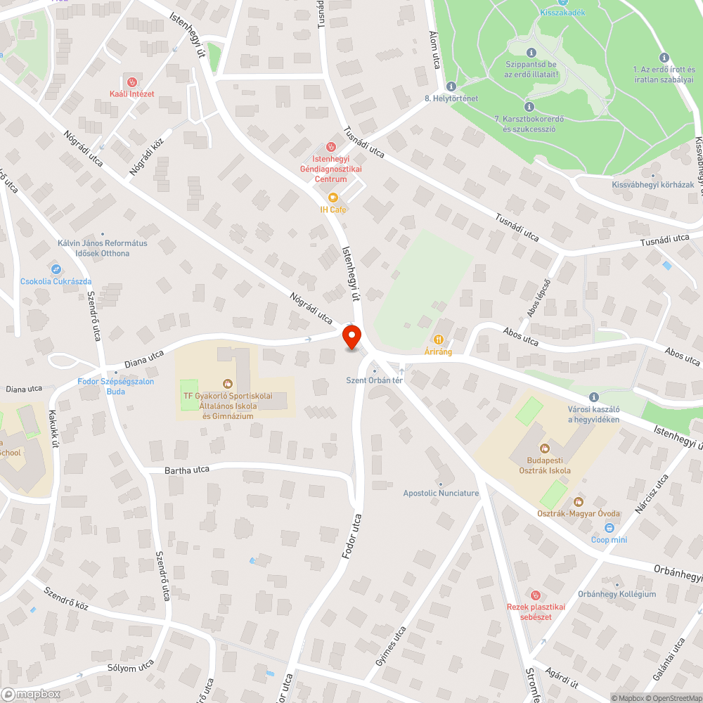 Szivárgó tűzcsap bejelentés helye