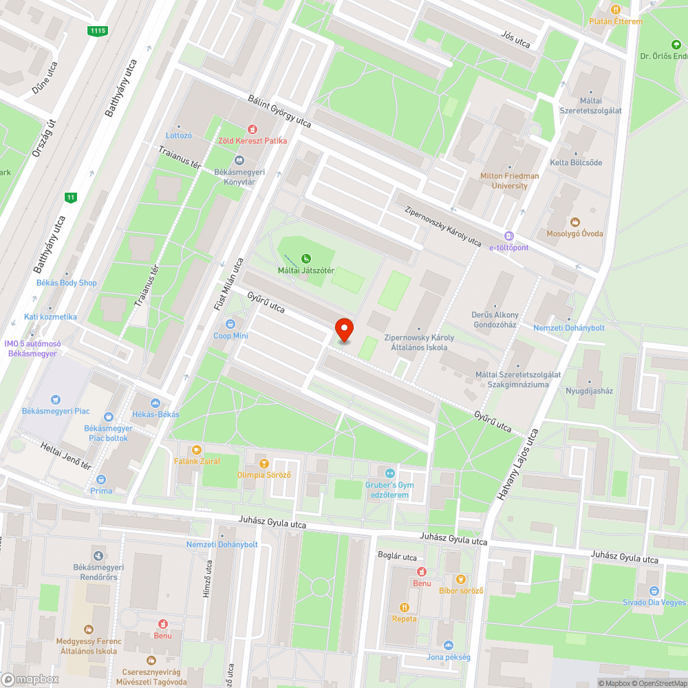 Kiégett lámpa bejelentés helye