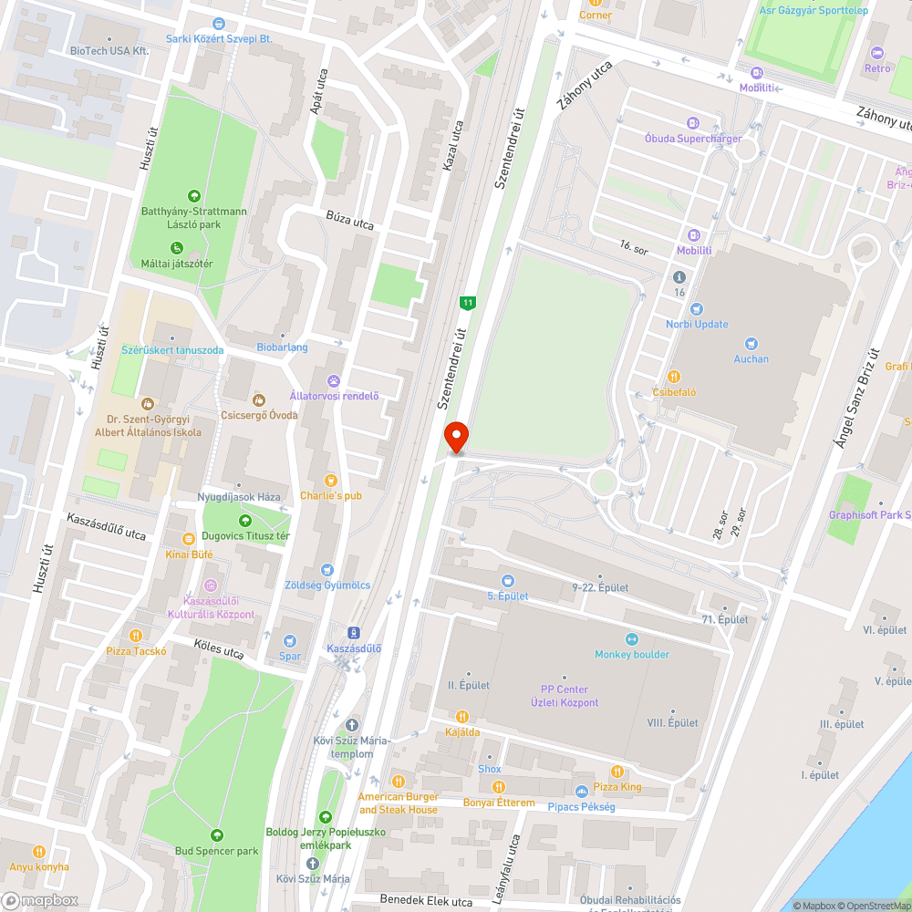 Jelzőlámpa bejelentés helye