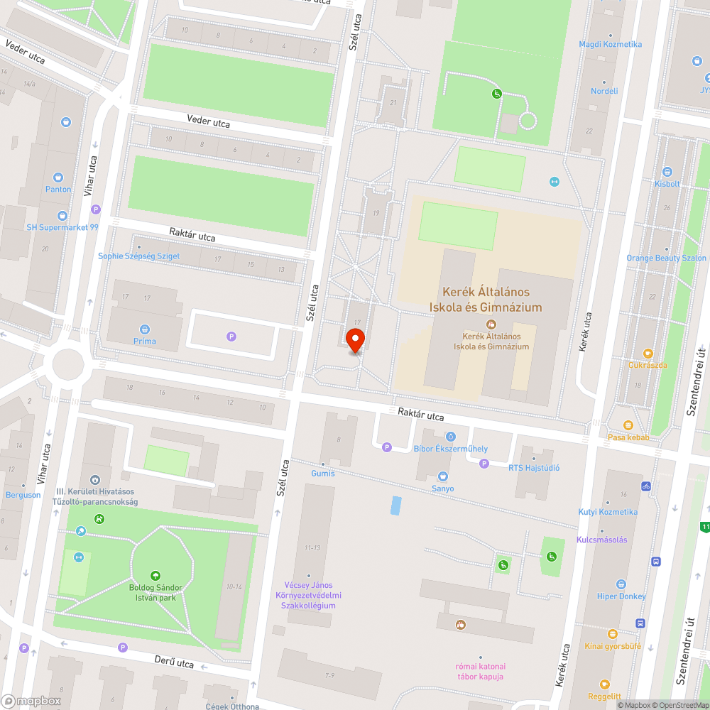 Kiszáradt fák bejelentés helye