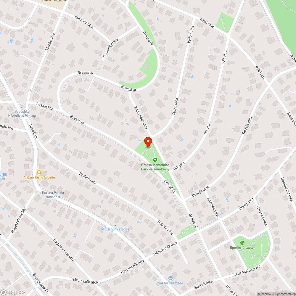 Törött szék bejelentés helye