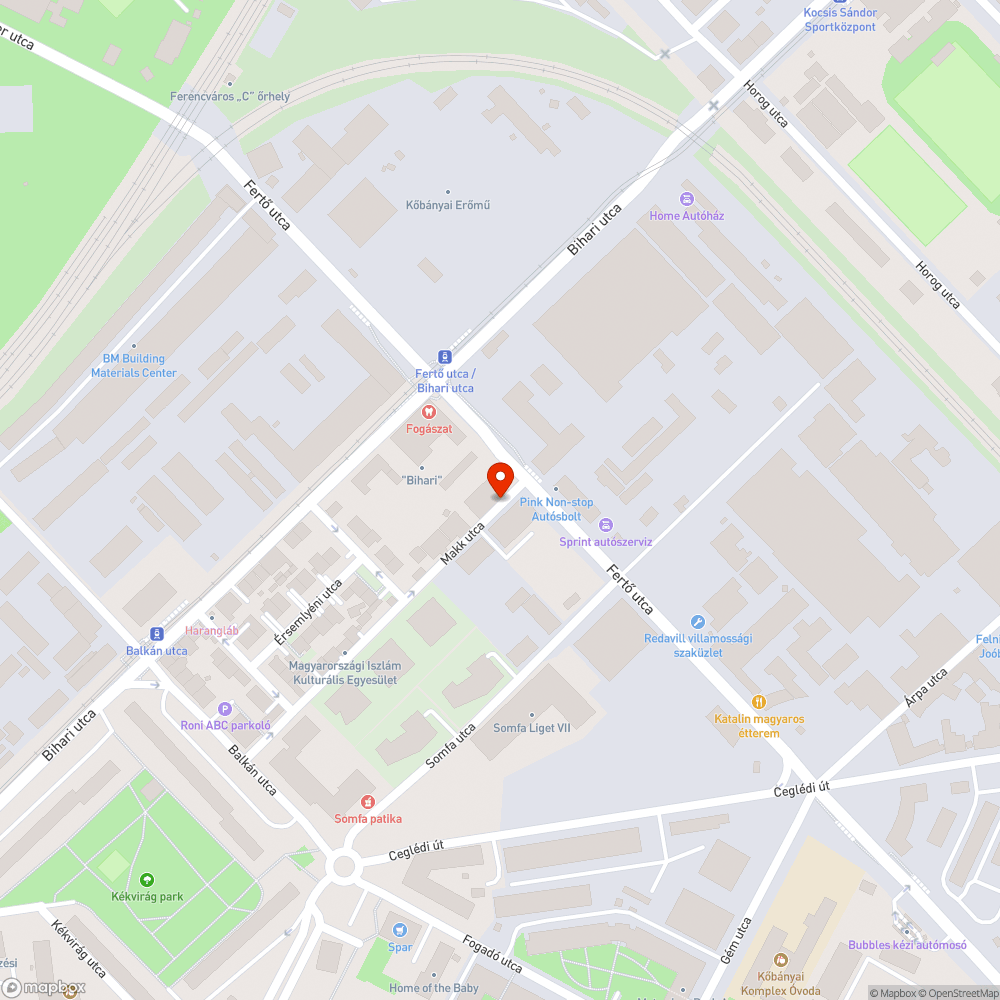 Elszórt szaniter és építési sitt bejelentés helye