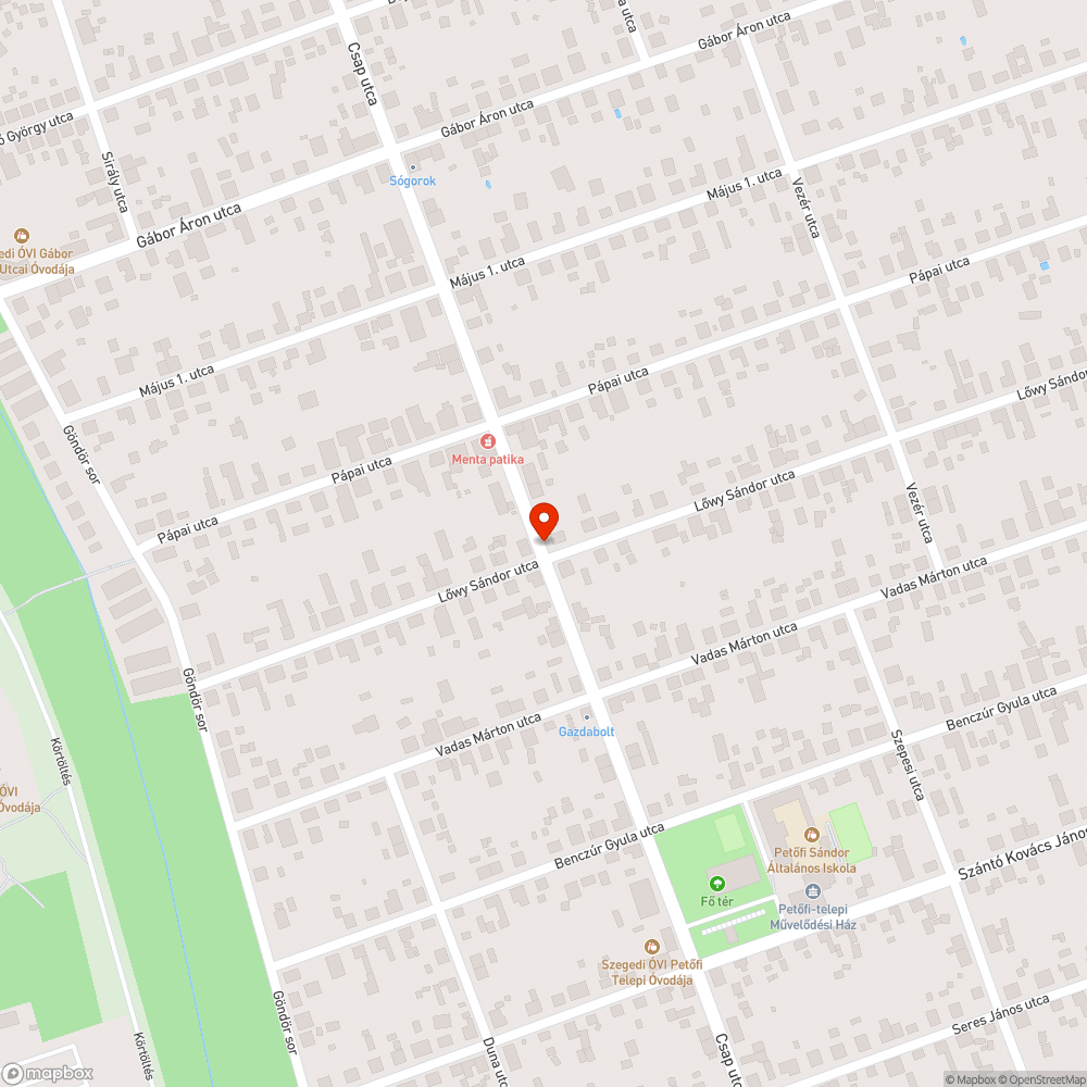 Nagy kátyú bejelentés helye