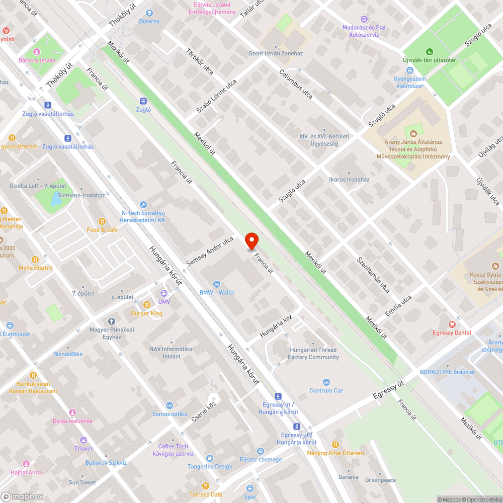 Elhagyott gépjármű bejelentés helye