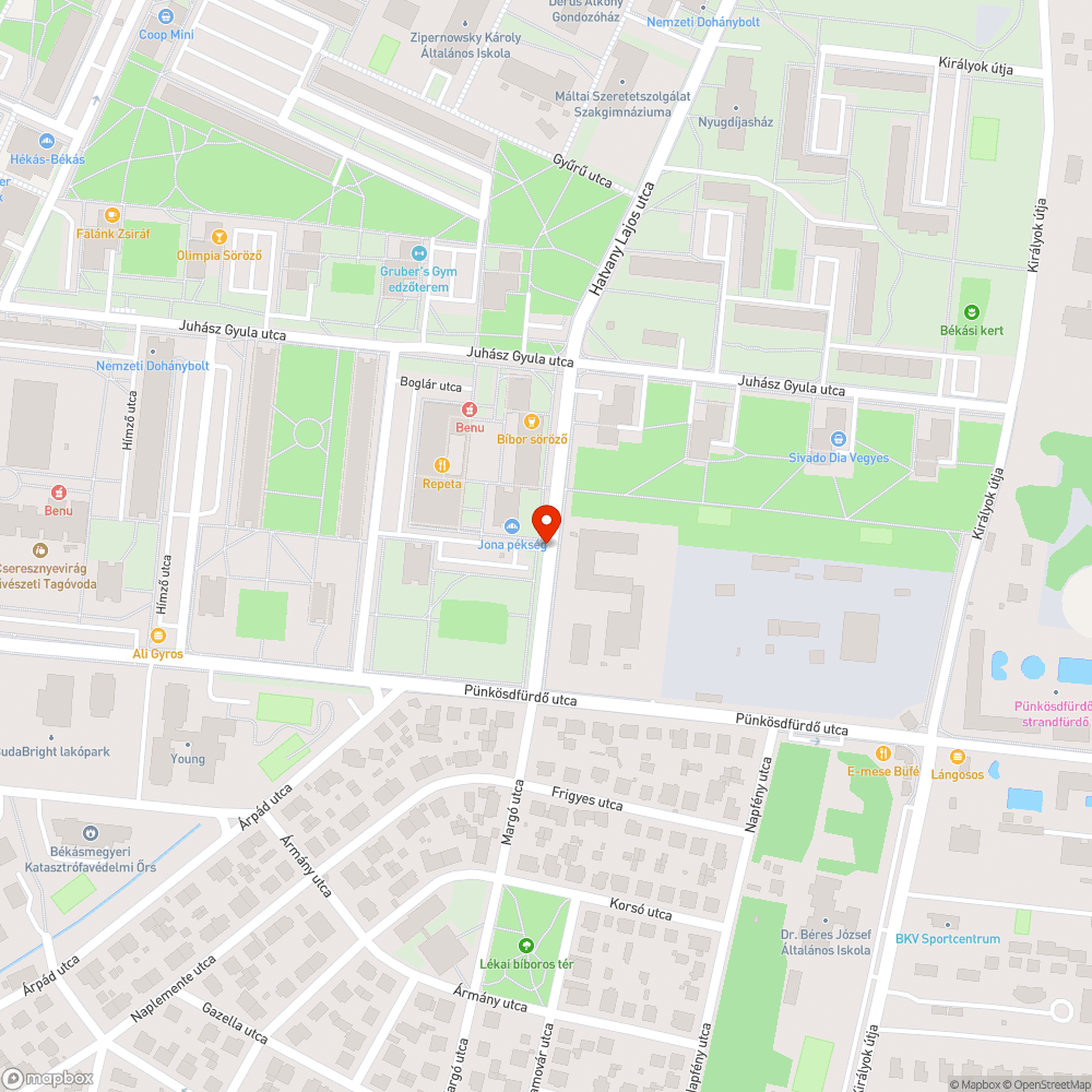 Bokor kitakar bejelentés helye