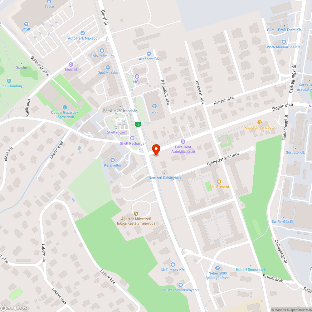 Elhanyagolt zöldterület bejelentés helye