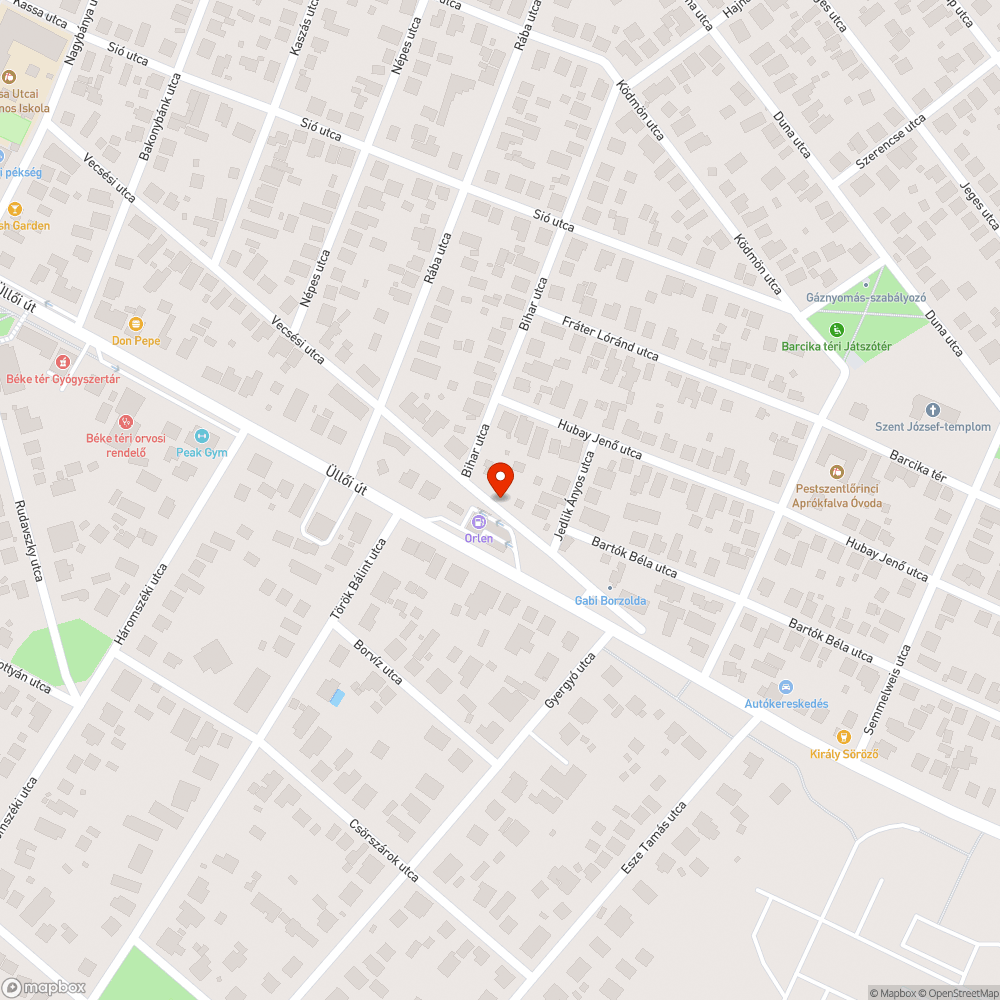 Elhagyott Skoda bejelentés helye