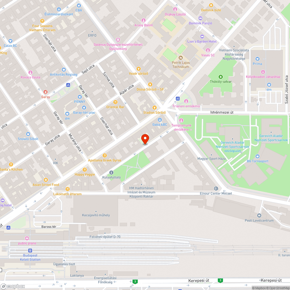 Galambtetem a Százház utcában bejelentés helye