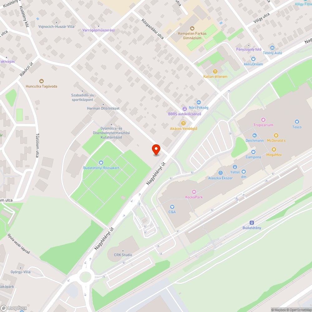 Gyorshajtás a Park utcában bejelentés helye