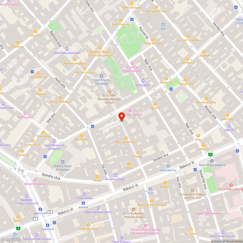 Kerékpártároló használhatatlan bejelentés helye