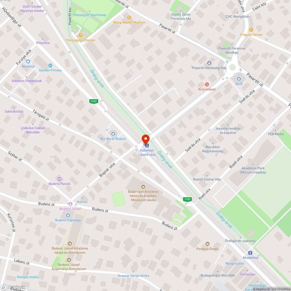 Közlekedési lámpa bejelentés helye