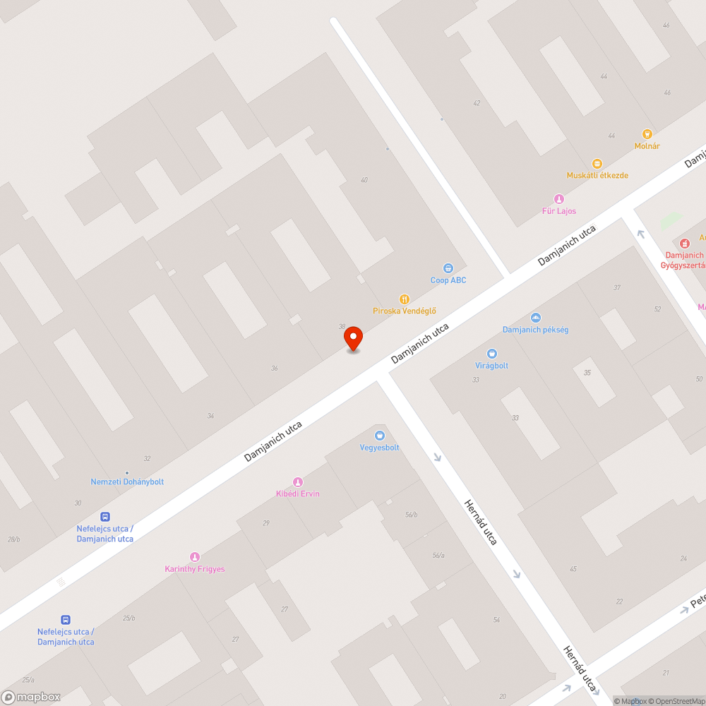 Üzlethelyiséggel szemben telepített, dohányzásra használt pad bejelentés helye