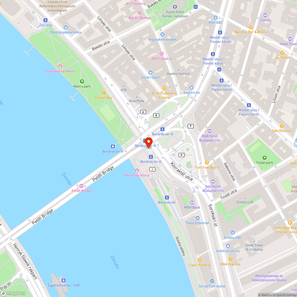 Több hete nem működő BKK kijelző bejelentés helye