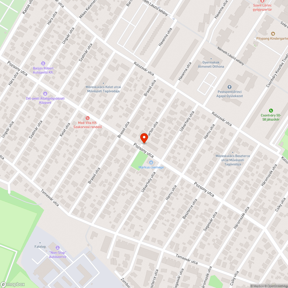 Szemétlerakás az utcasarkon bejelentés helye