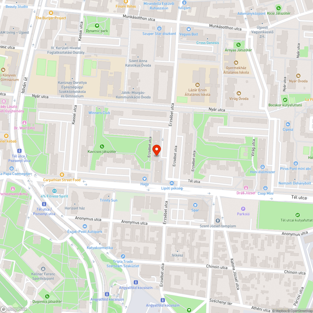 Hiányos pad bejelentés helye