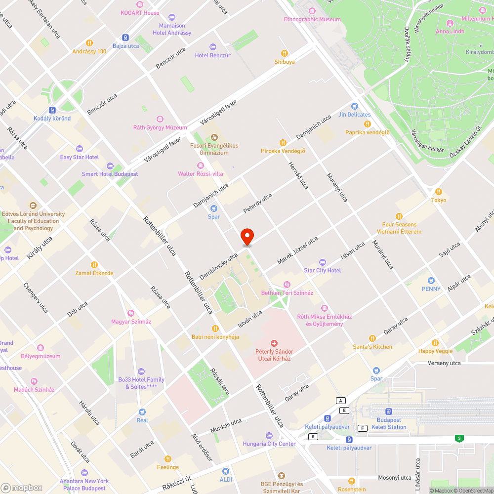 Hiányzó útburkolati jel bejelentés helye