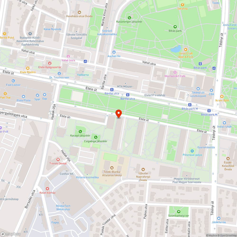 Rágcsálók a bokorban bejelentés helye