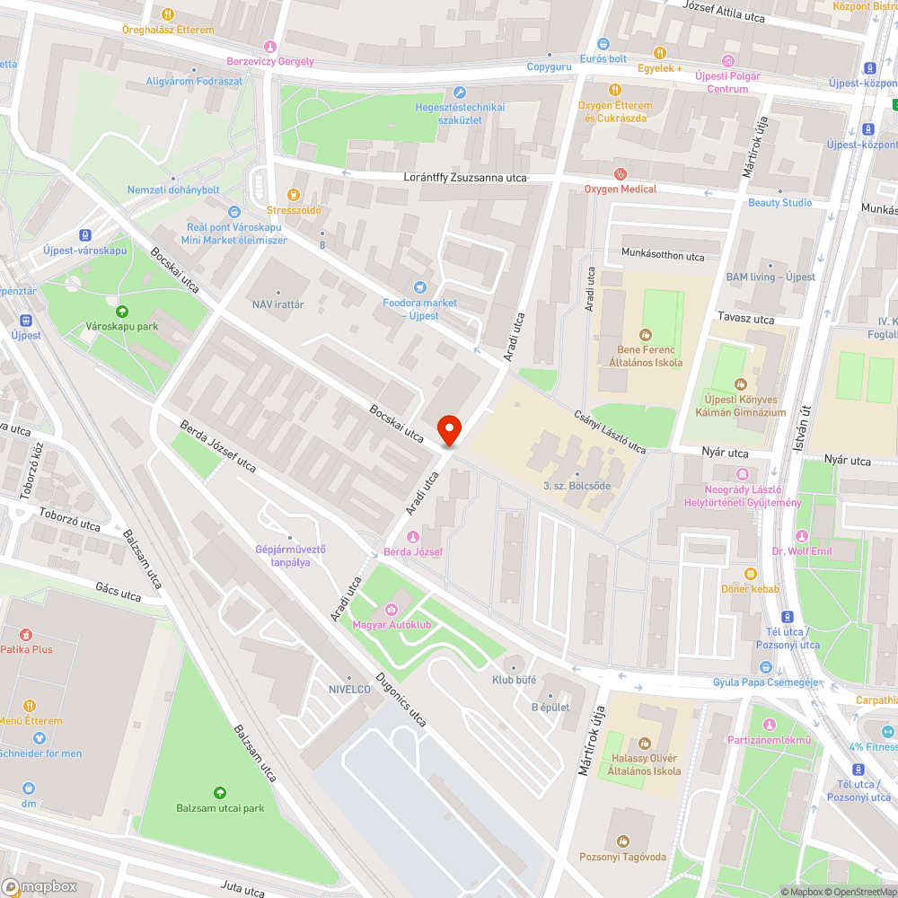 Hiányzó zebra bejelentés helye