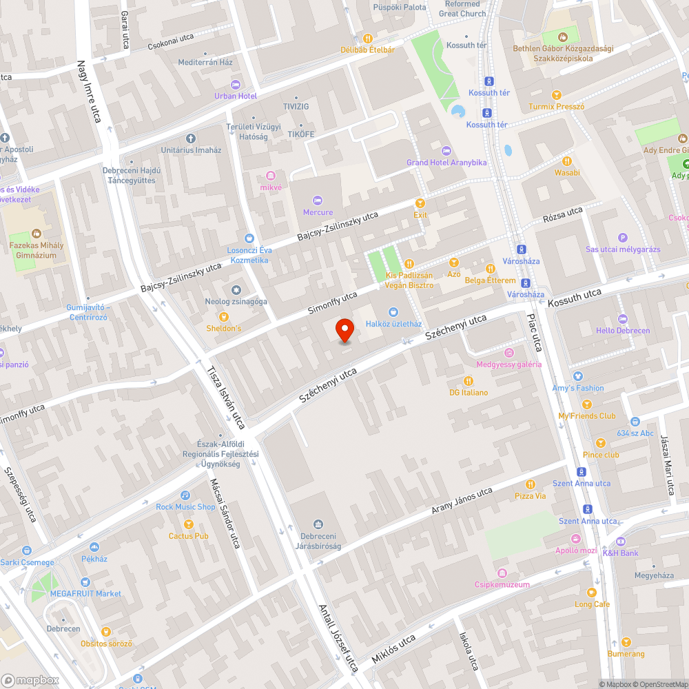 Törött pad bejelentés helye