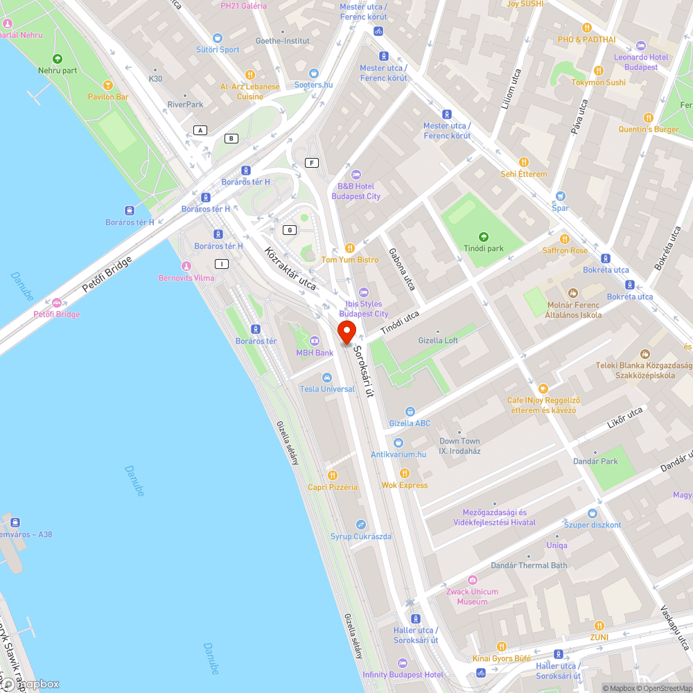 Kiégett lámpa bejelentés helye