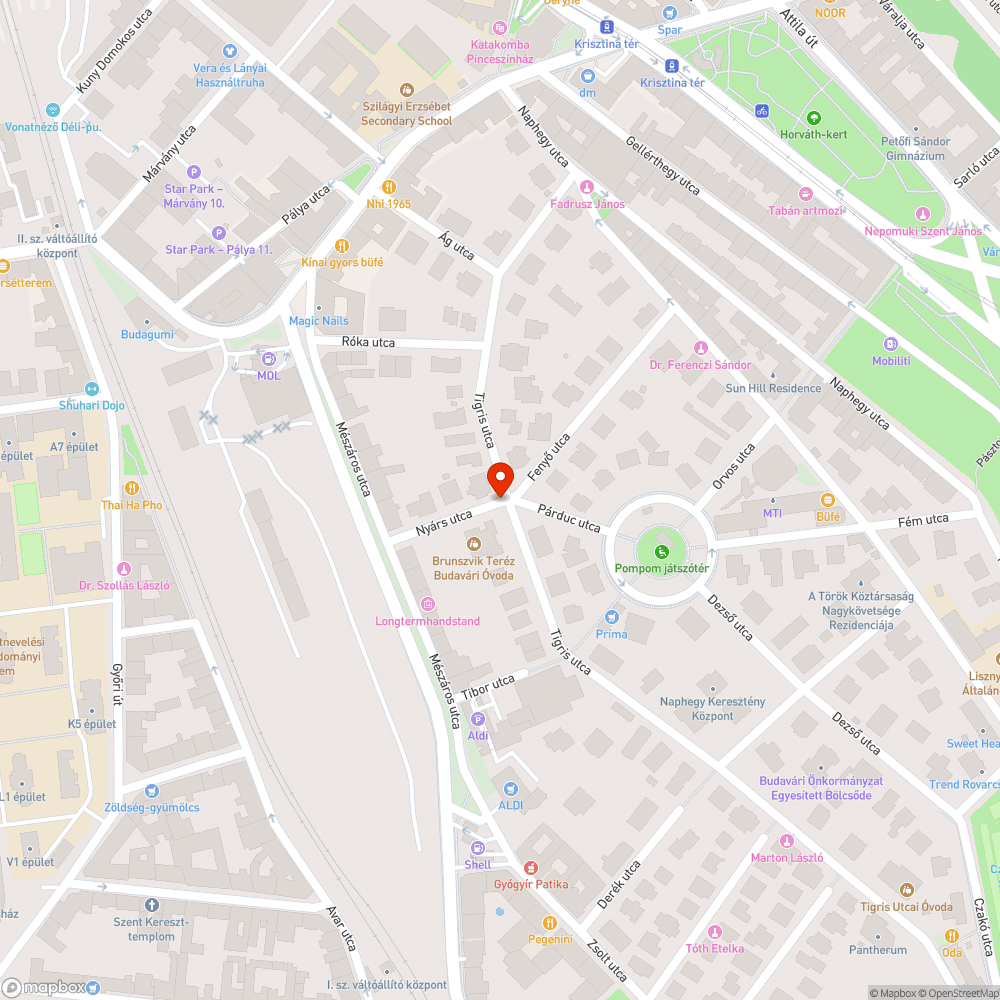 Kátyú bejelentés helye