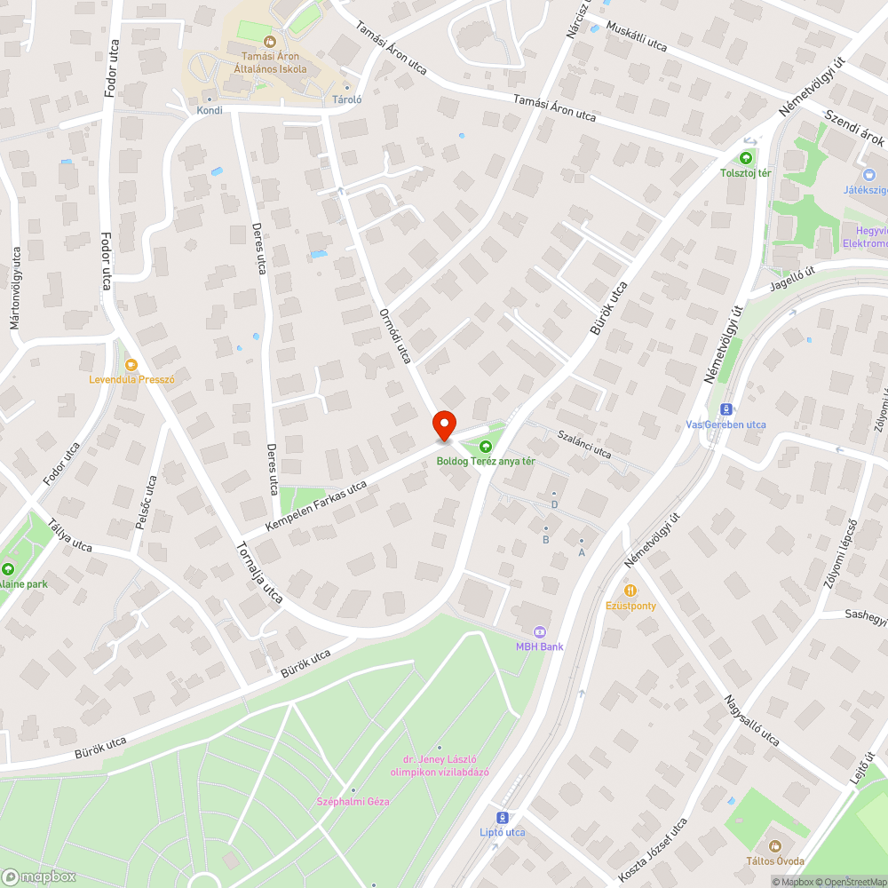 Megdőlt oszlop bejelentés helye