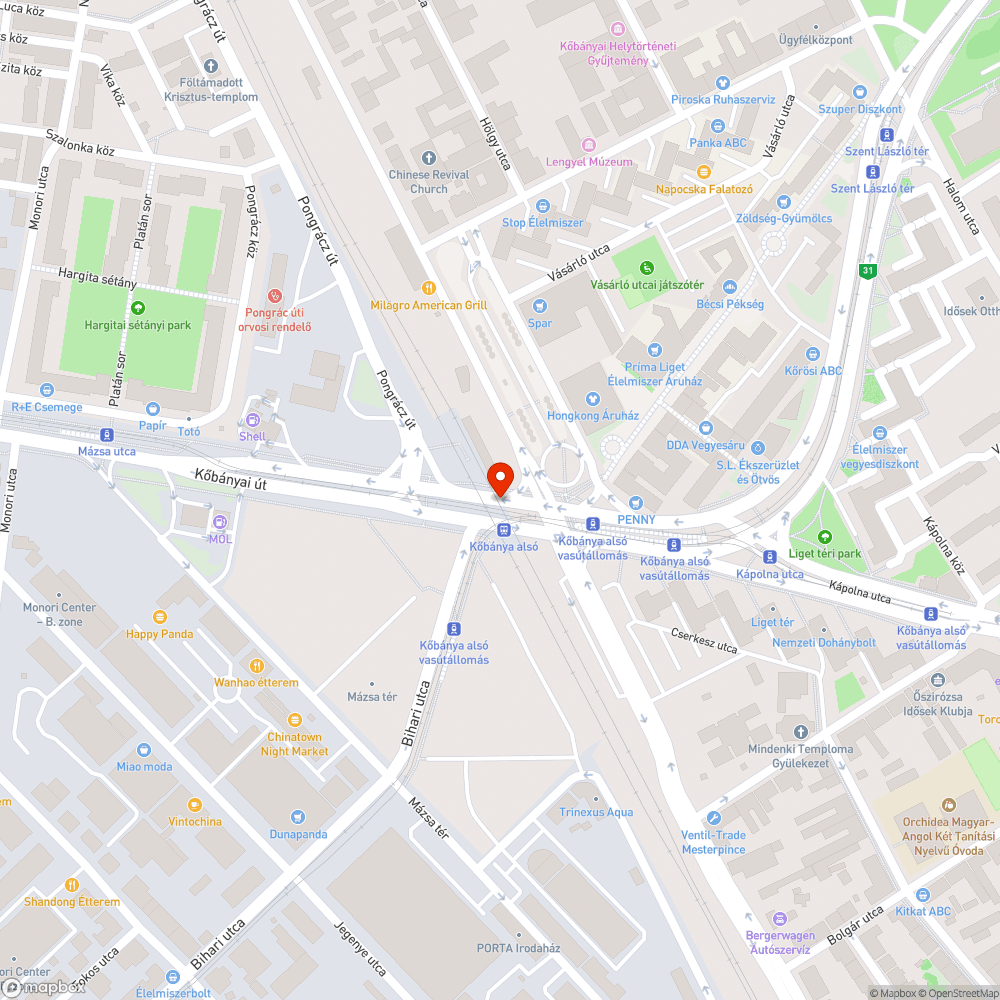 Hibás padok Kőbánya-alsón bejelentés helye