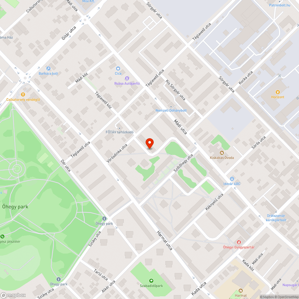 Nagyon rossz állapotú járda bejelentés helye