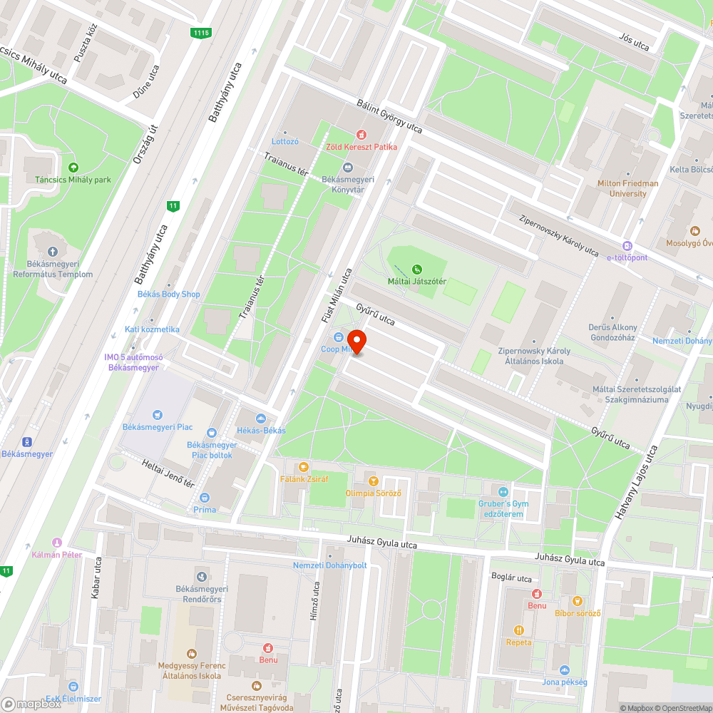 Kátyú bejelentés helye