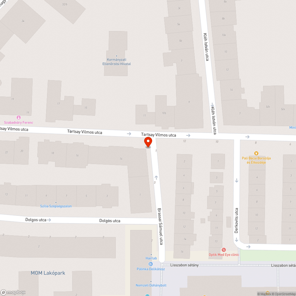 Megdőlt oszlop bejelentés helye