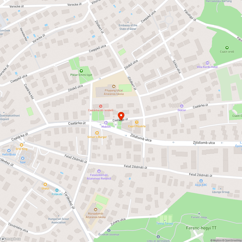 Szemetes parkoló bejelentés helye