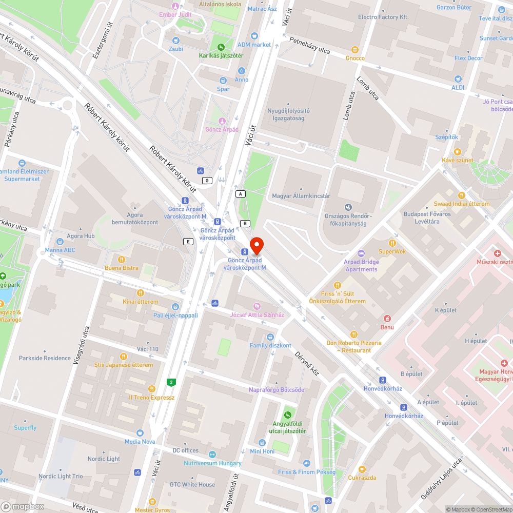 Kátyú bejelentés helye