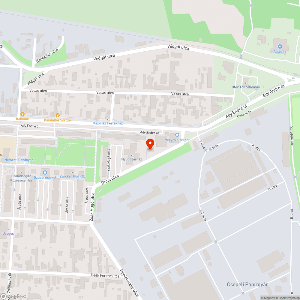 Rossz állapotú út bejelentés helye