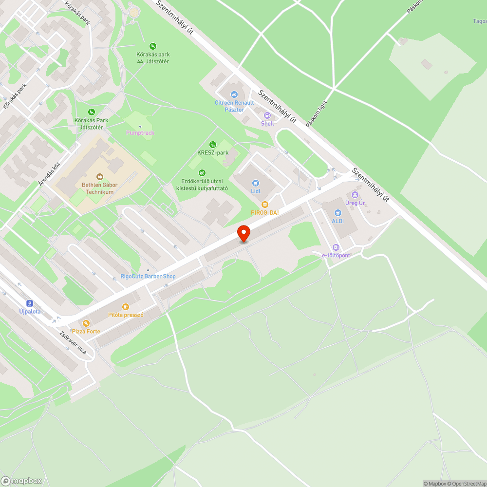 Otthagyott autó bejelentés helye